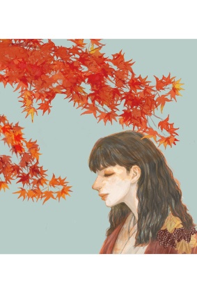 紅葉のポストカード