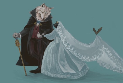 狼猫婚姻譚（ポストカード）