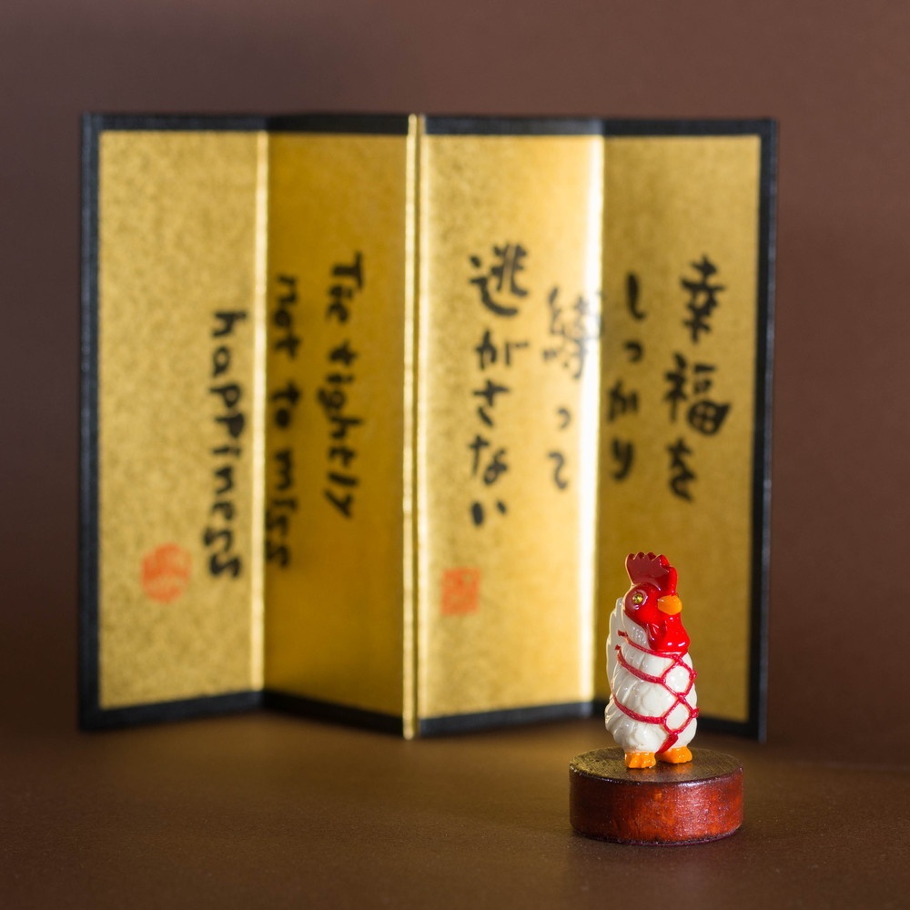 "にわとり"の緊縛ミニフィギュア