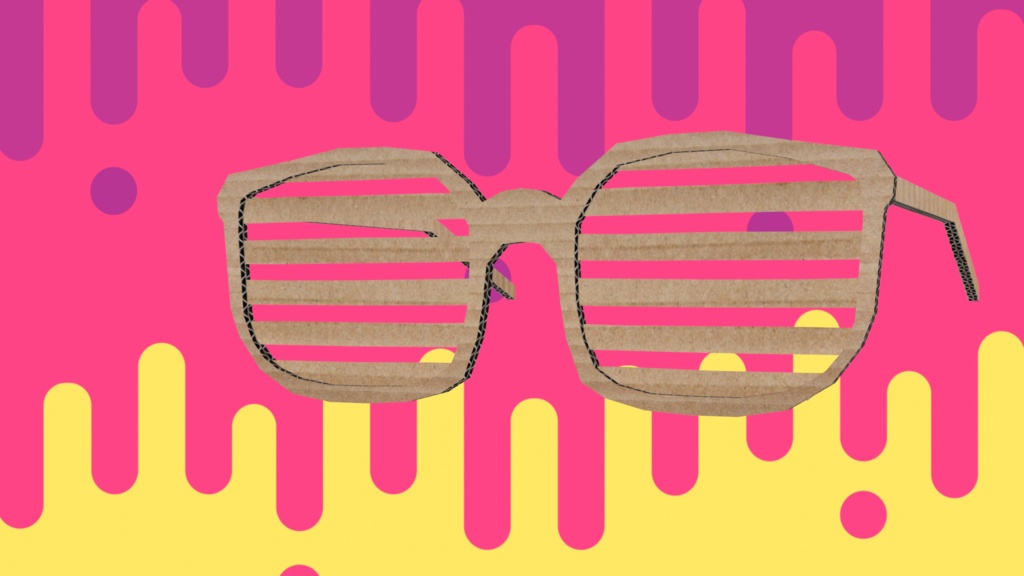 Cardboard Glasses 段ボール眼鏡 (Free/無料)