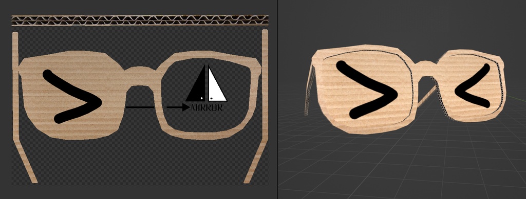 Cardboard Glasses 段ボール眼鏡 (Free/無料)