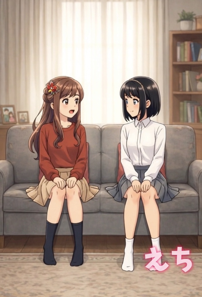 【えち】M子とK子のパ○チラストーリー