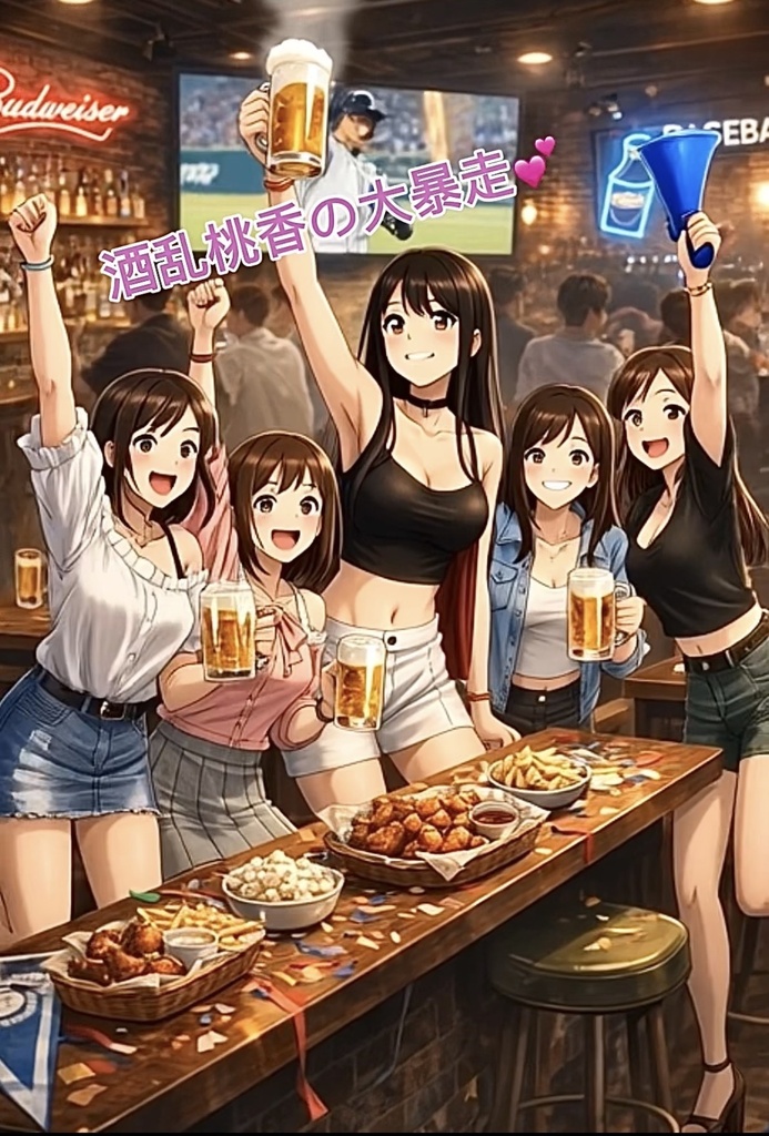 【無料アニメ】酒乱桃香の大暴走💕