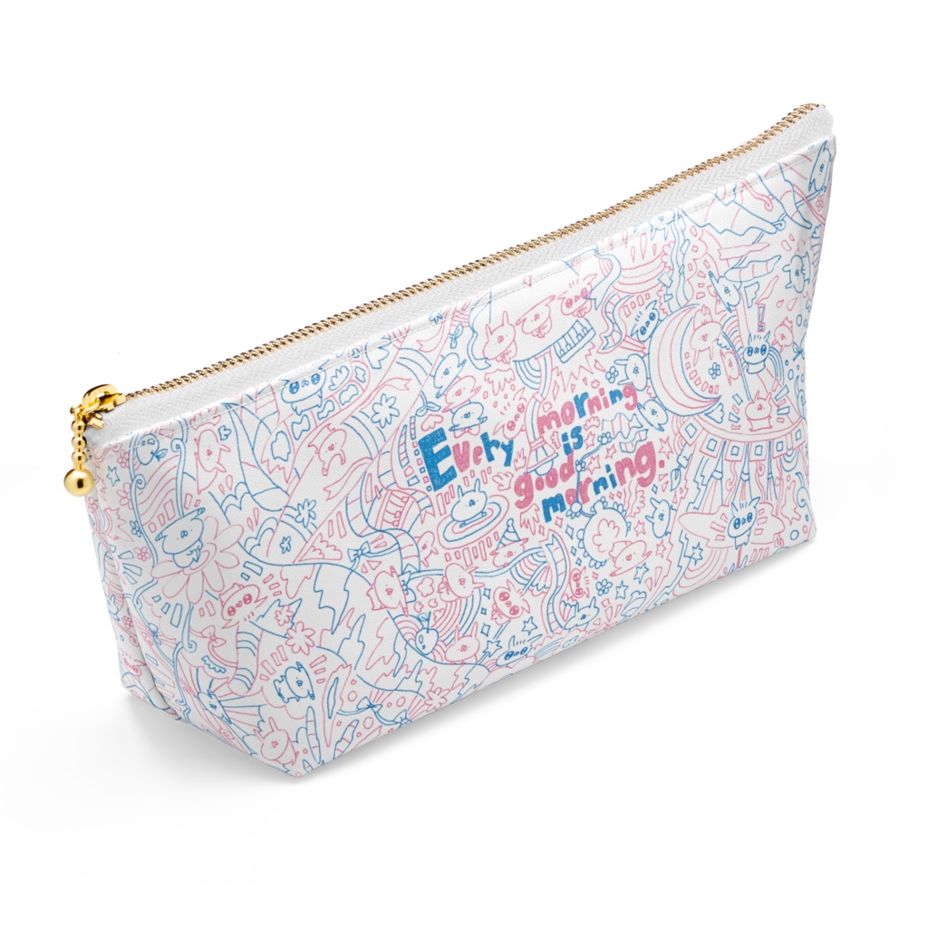 ポーチ(ブルー&ピンク)