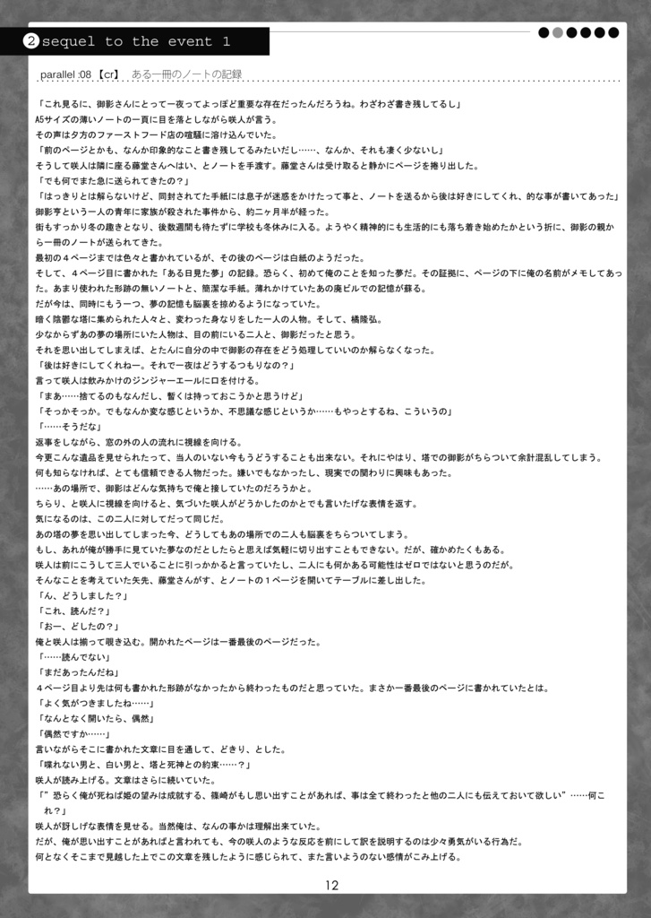 【電子書籍版】メランコリック・ドリィムタワー副読本『デイ・ドリィム』