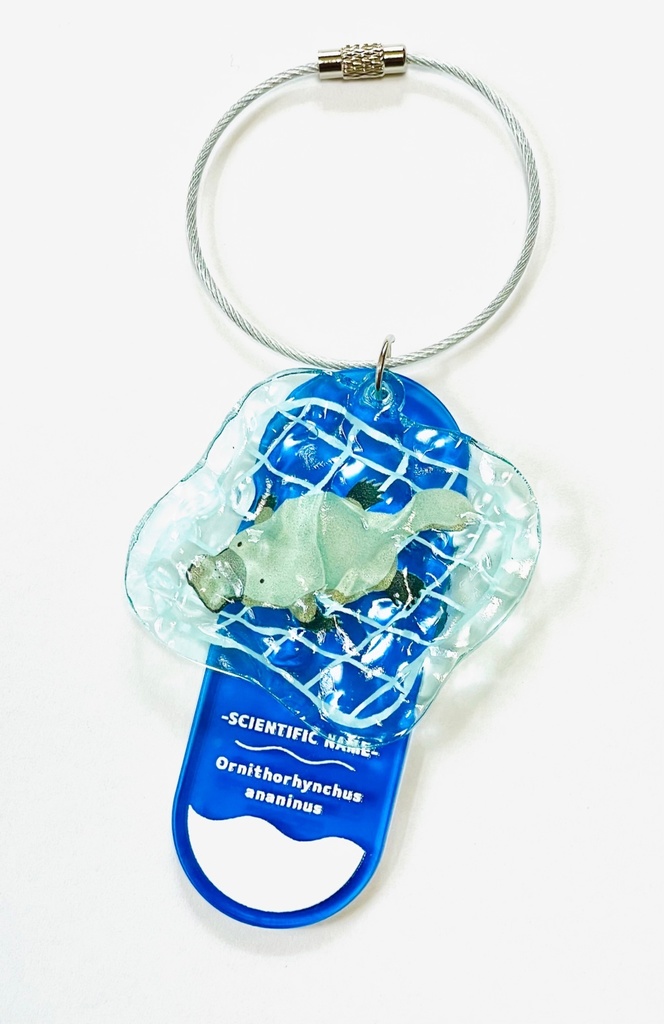 カモノハシ水面アクリルキーホルダー