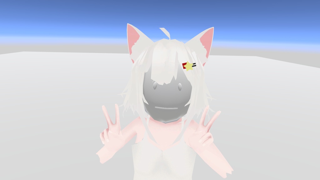 【全アバター対応】初期アバターのお面【手で着脱可能】