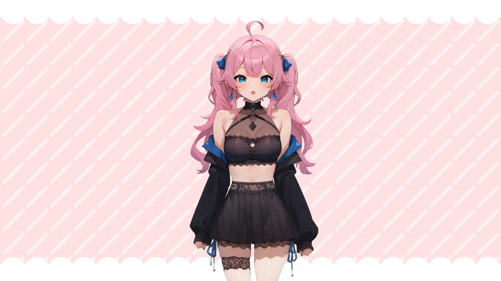 【Live2Dモデル】CUTE DEMON GIRL - Premade VTuber model 5 Expressions