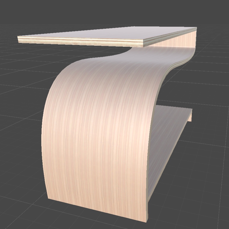 〔3Dモデル〕Z型テーブル
