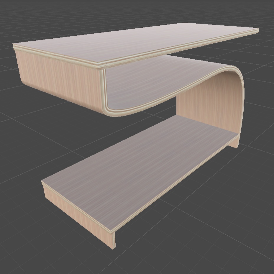 〔3Dモデル〕Z型テーブル