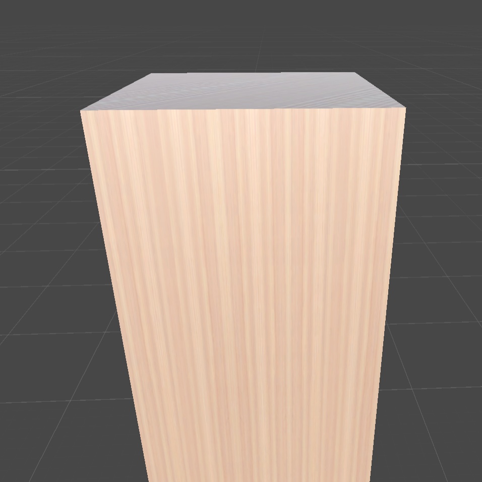〔3Dモデル〕スギ無垢材(W150xD150xH600 and H3000)