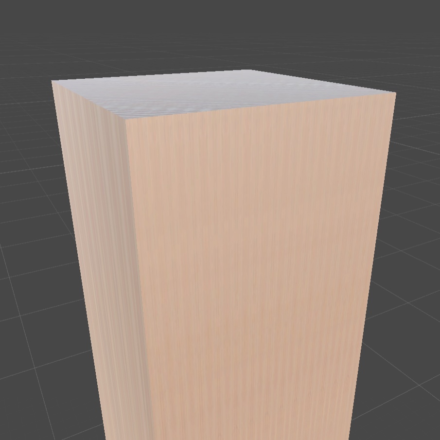 〔3Dモデル〕スギ無垢材(W150xD150xH600 and H3000)