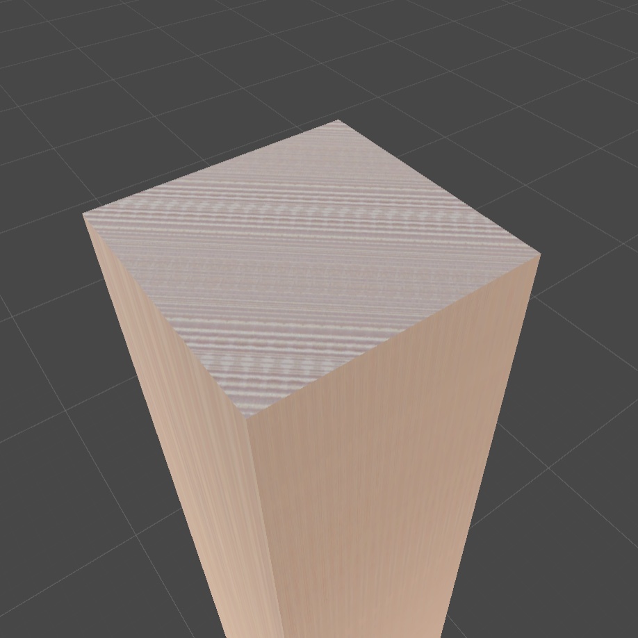 〔3Dモデル〕スギ無垢材(W150xD150xH600 and H3000)