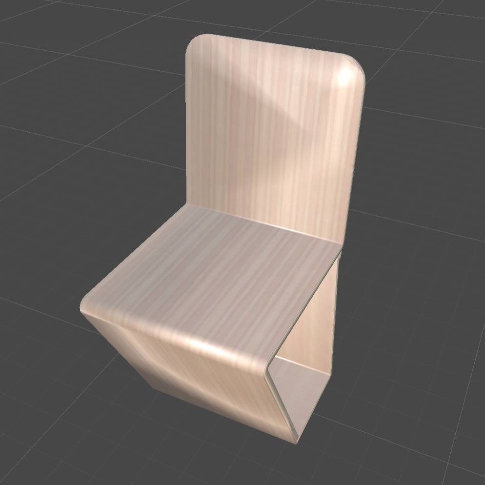 〔3Dモデル〕b型チェア