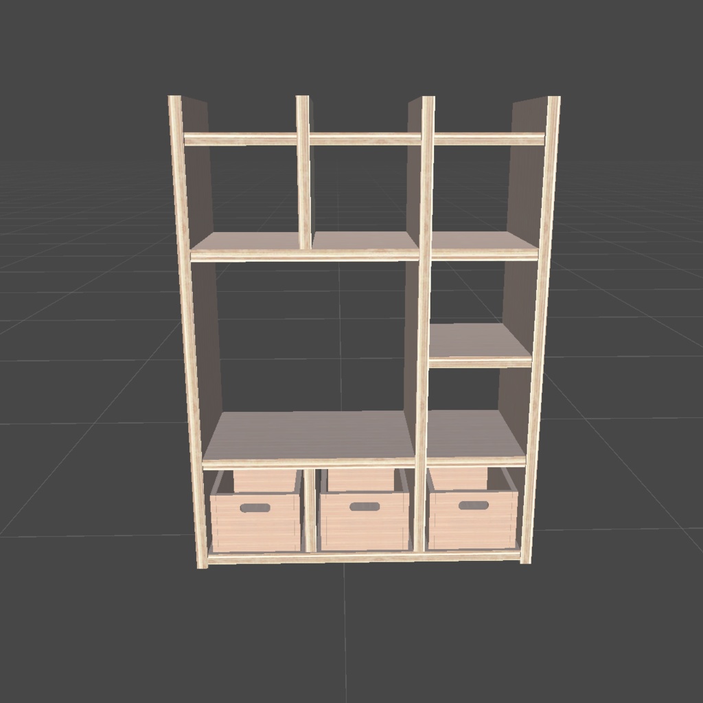 〔3Dモデル〕リビング家具セットB