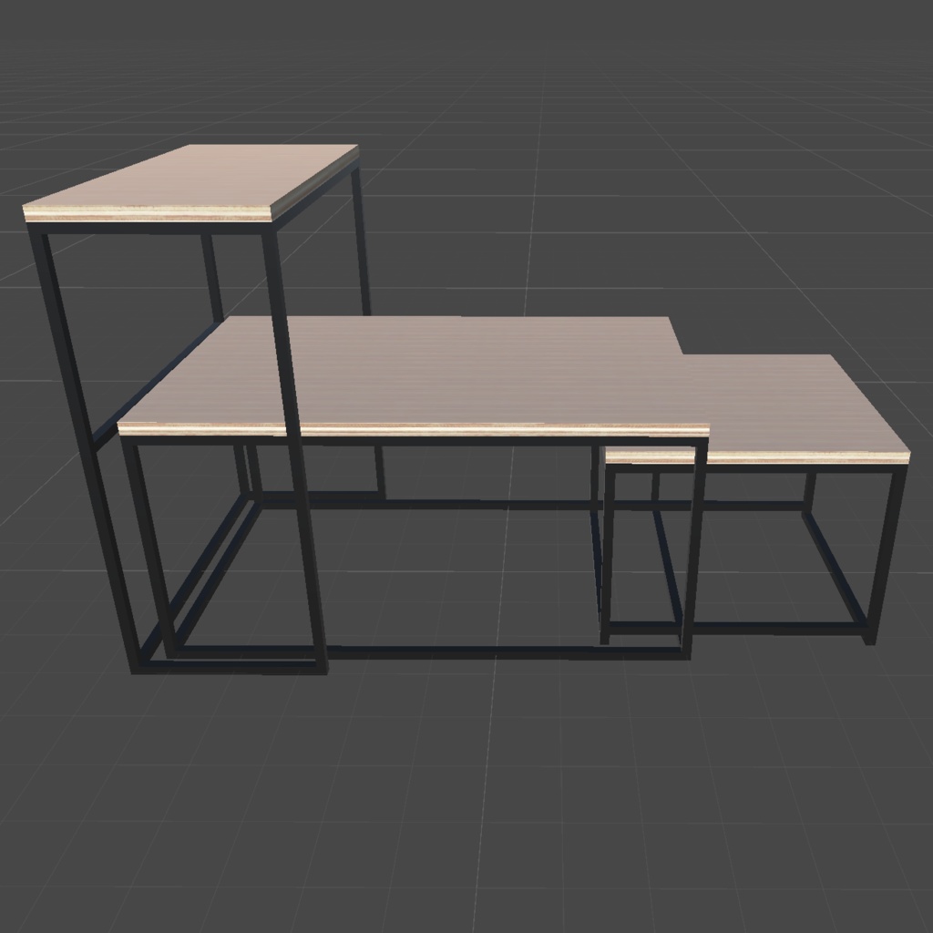 〔3Dモデル〕リビング家具セットB