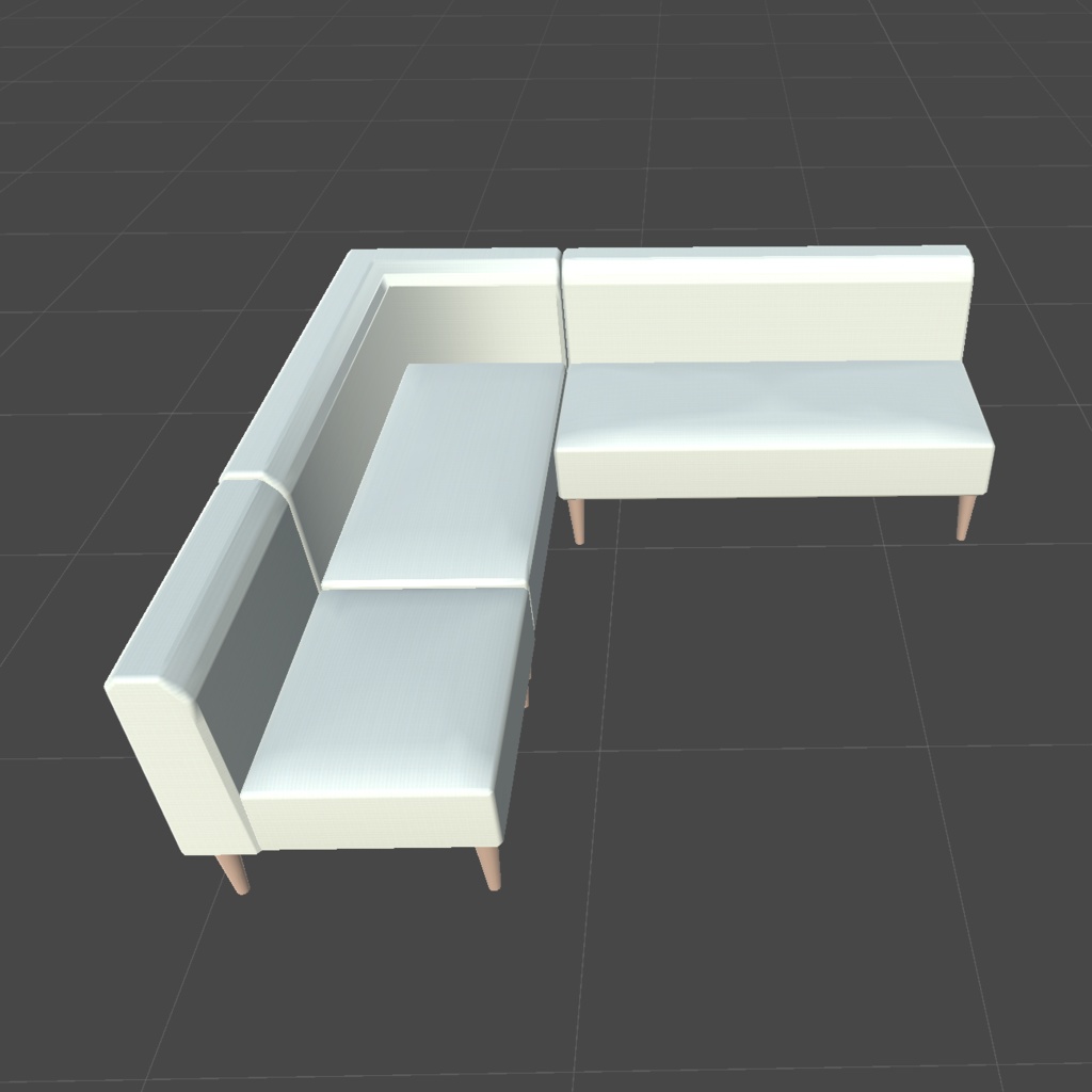 〔3Dモデル〕リビング家具セットB