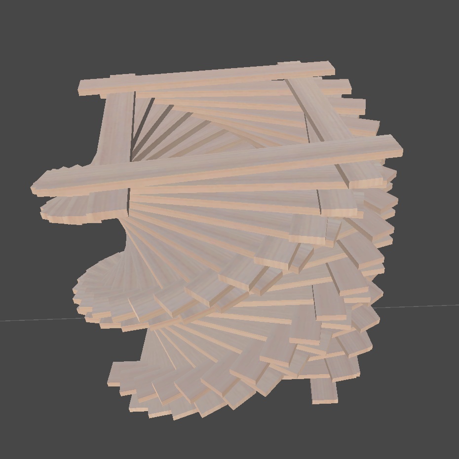 〔3Dモデル〕木製小物セット