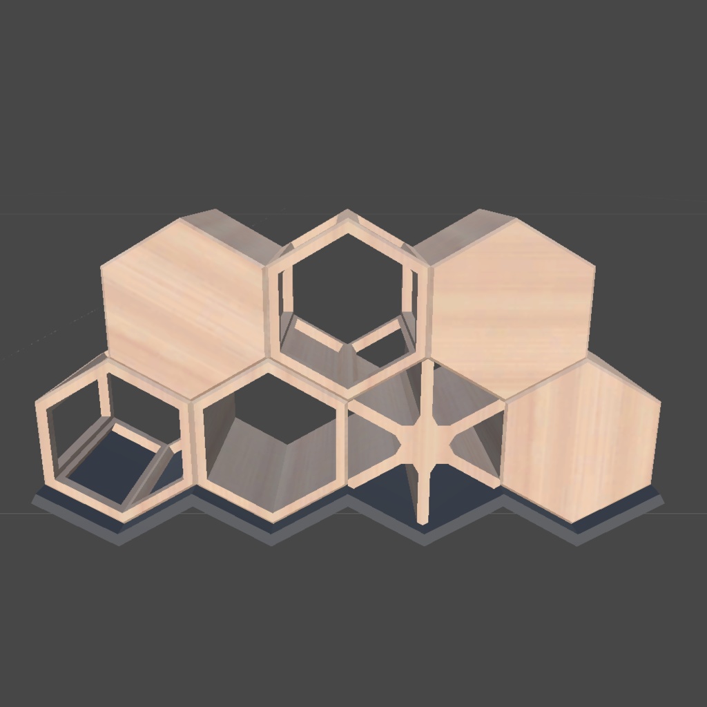 〔3Dモデル〕木製小物セット