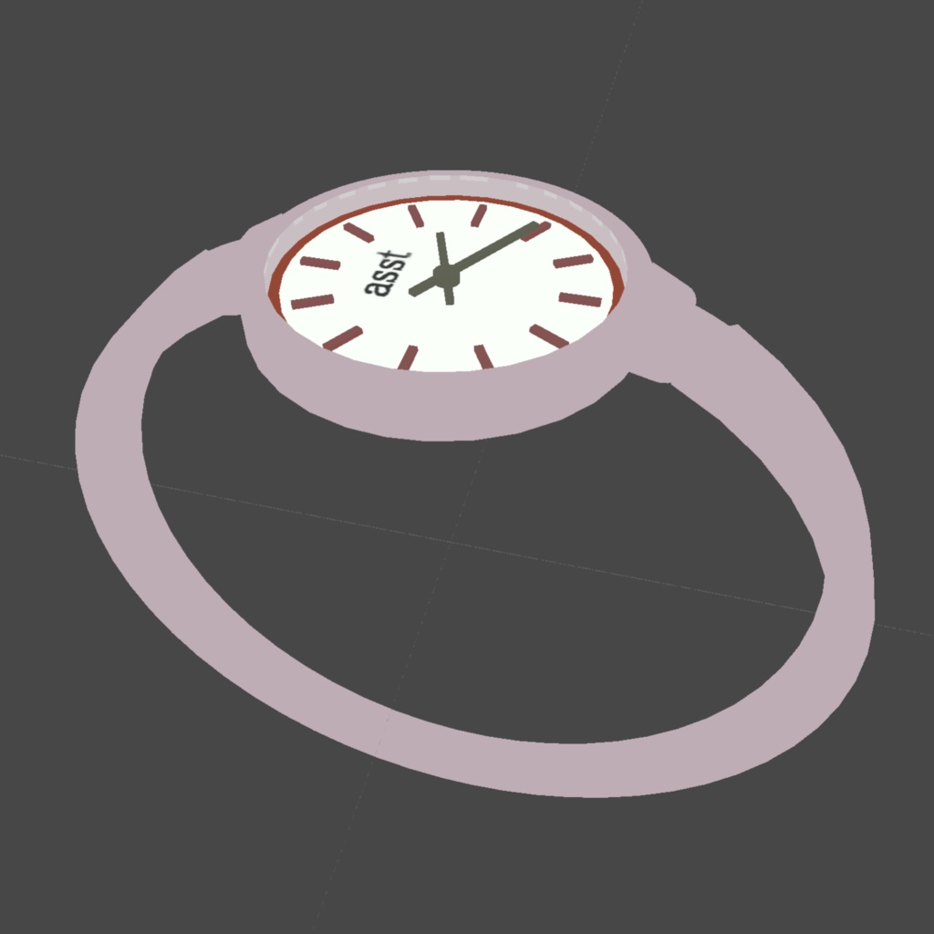 〔3Dモデル〕ブレスレット型時計