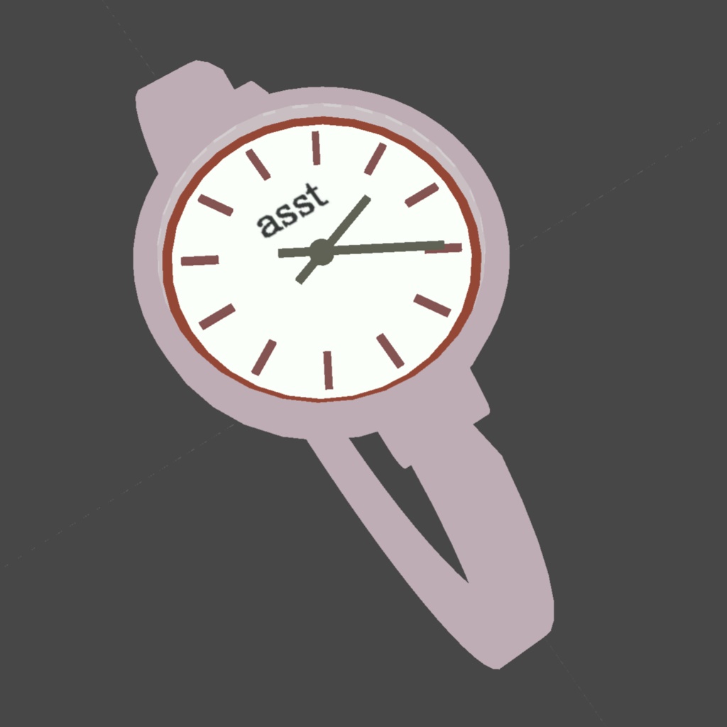 〔3Dモデル〕ブレスレット型時計