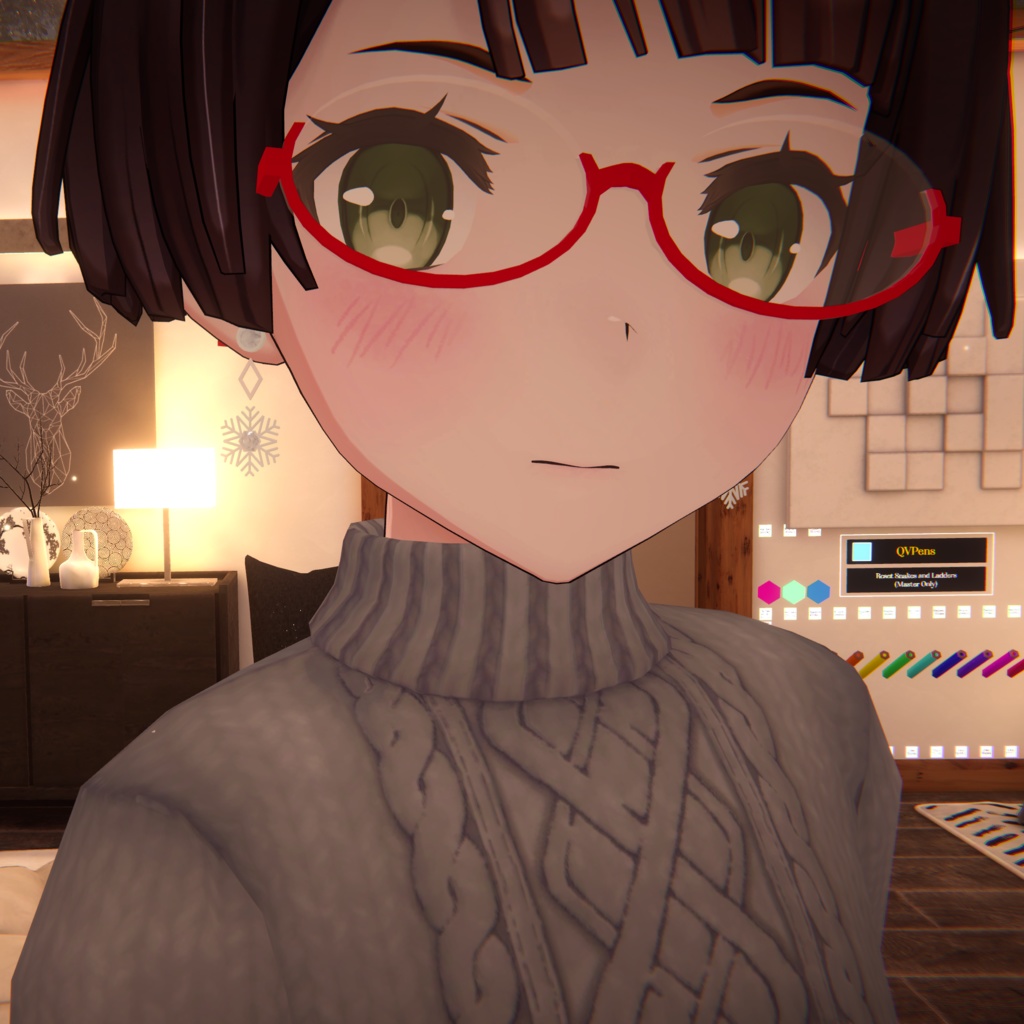 〔3Dモデル〕雪結晶アクセサリー(ピアス・チョーカー)