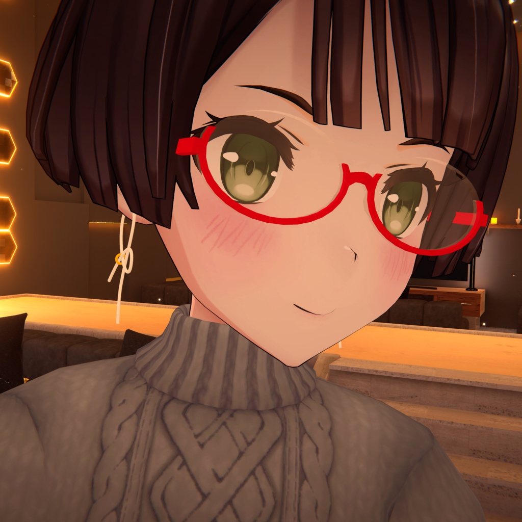 〔3Dモデル〕リボンピアス