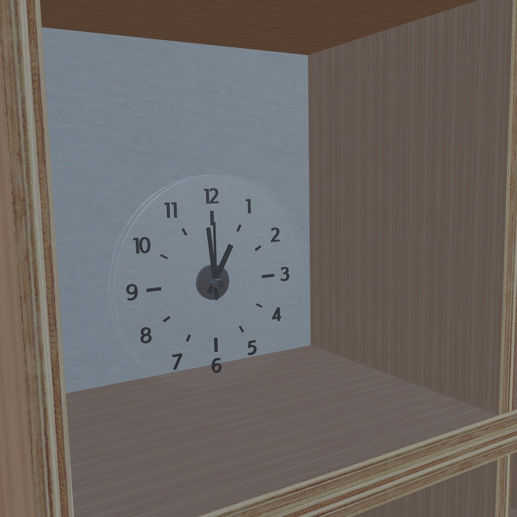 〔3Dモデル〕〔VRChat想定〕クリアクロック