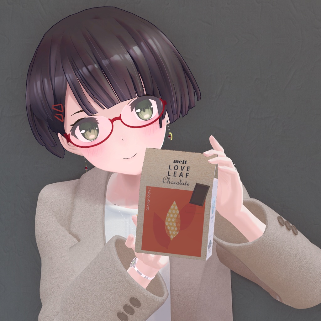 チョコレート 3Dモデル 5個セット 義理チョコ VRChatなどに