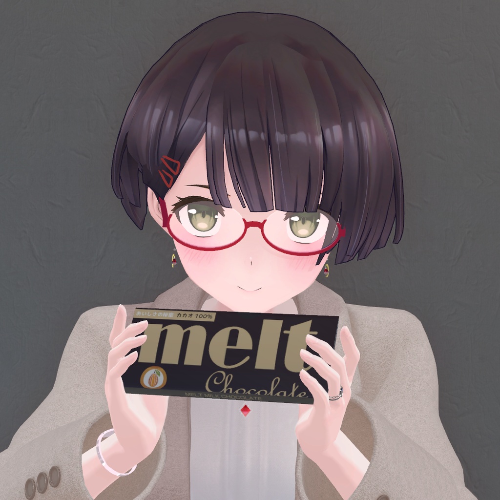 チョコレート 3Dモデル 5個セット 義理チョコ VRChatなどに