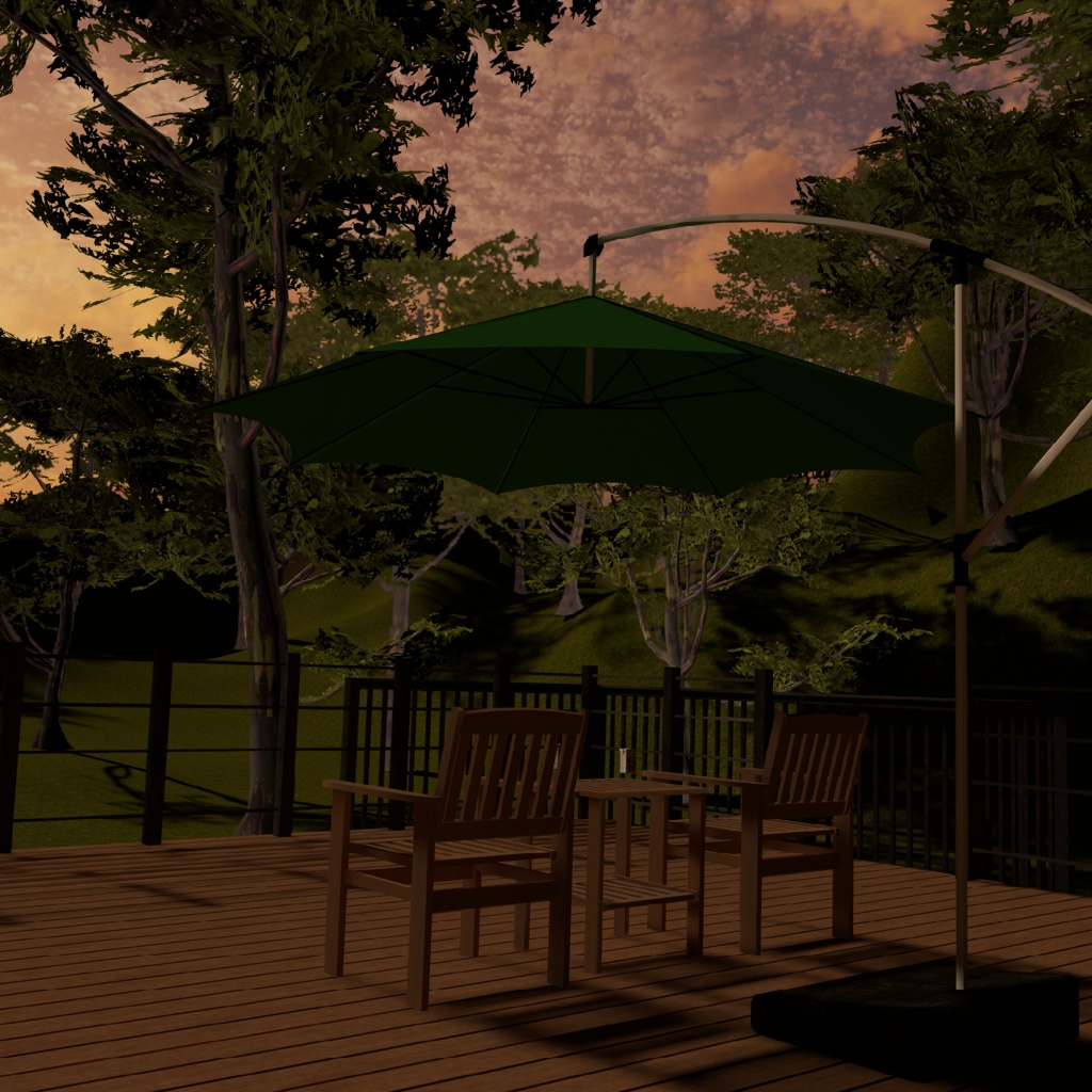 こもるところ。(ガレージオフィス型3Dモデル・VRChat想定)