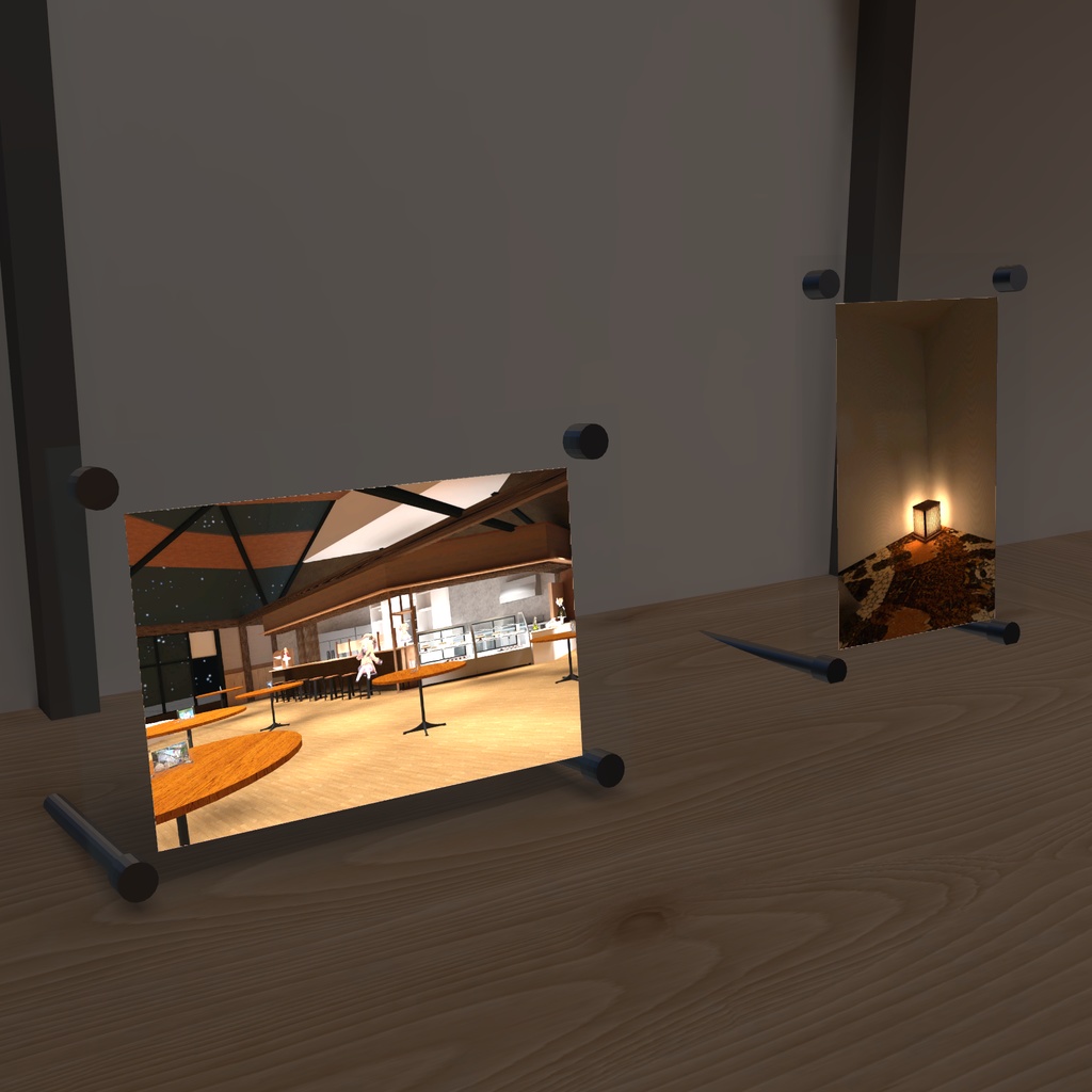 【VRChatむけ】スライドショーフォトスタンド(Udon不要 / Quest対応)