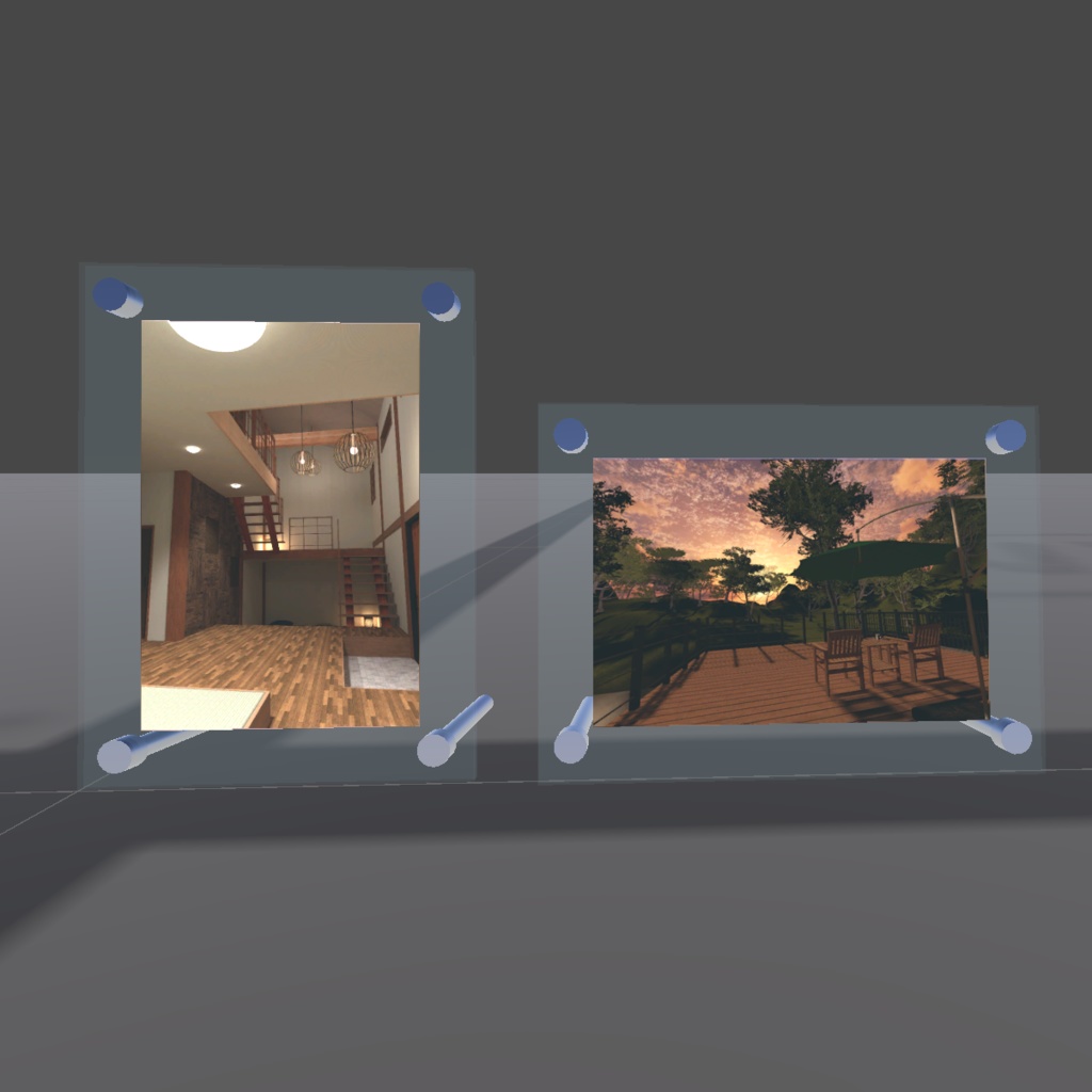 【VRChatむけ】スライドショーフォトスタンド(Udon不要 / Quest対応)