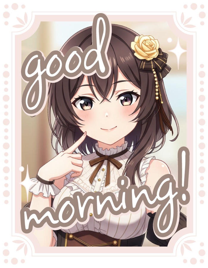 🌞【重ねて使えるおはV素材】Goodmorning!【クラシカル6色同梱】