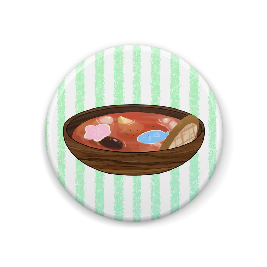 魚海すいとナオさんのコラボカフェ缶バッジ