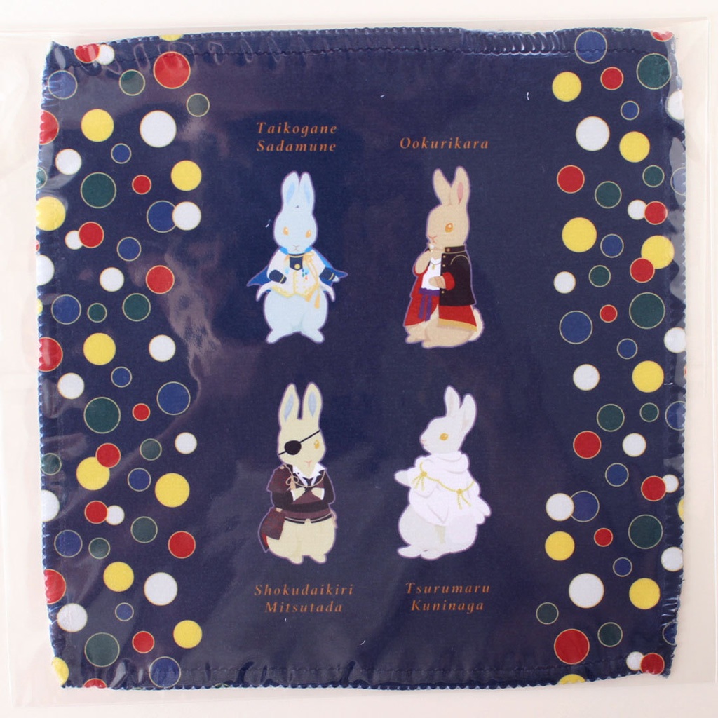 ミニタオル04_紺水玉