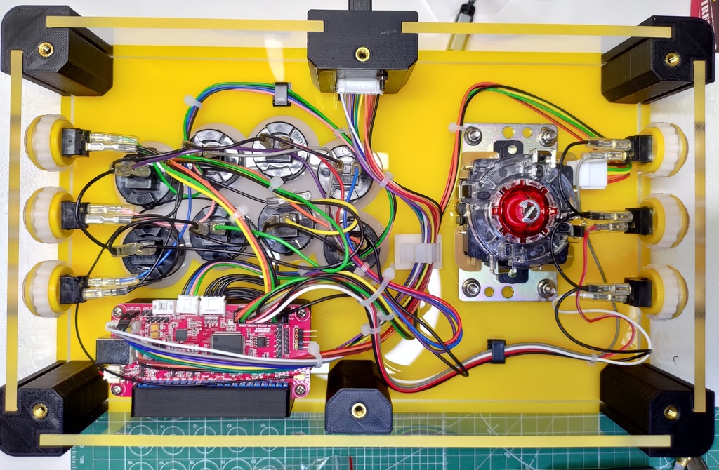 自作アーケードコントローラー用柱50mm