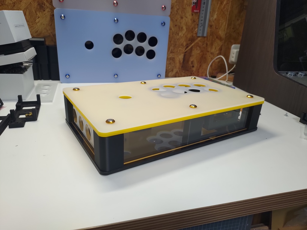 自作アーケードコントローラー用柱50mm