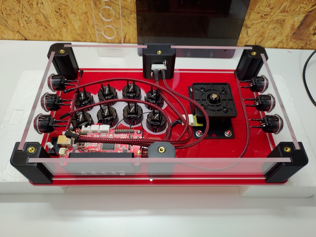 自作アーケードコントローラー用柱50mm