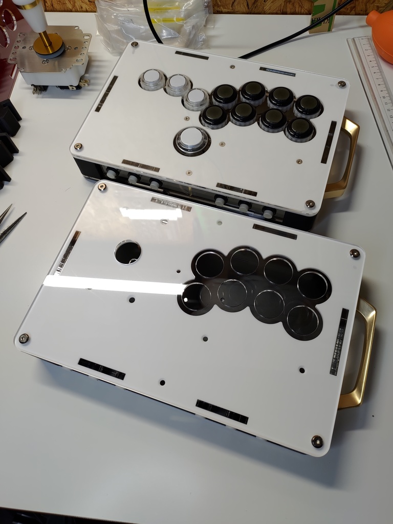 自作小型アーケードコントローラー用柱30mm