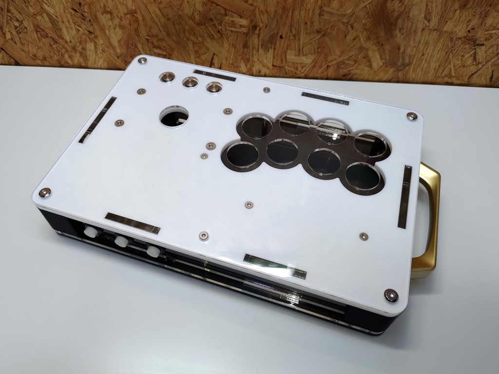 レバーレス兼三和JLF専用薄型(24mmボタン型)コンパクトアケコンケース