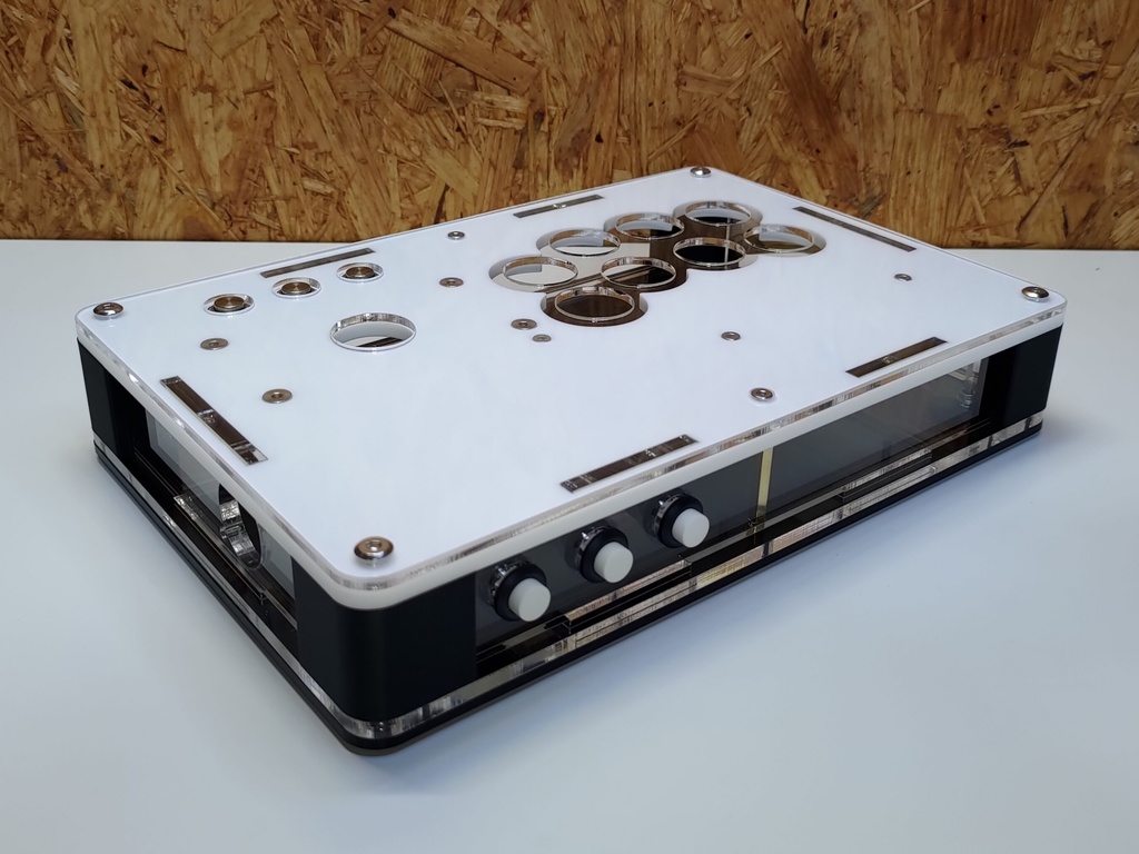 レバーレス兼三和JLF専用薄型(24mmボタン型)コンパクトアケコンケース