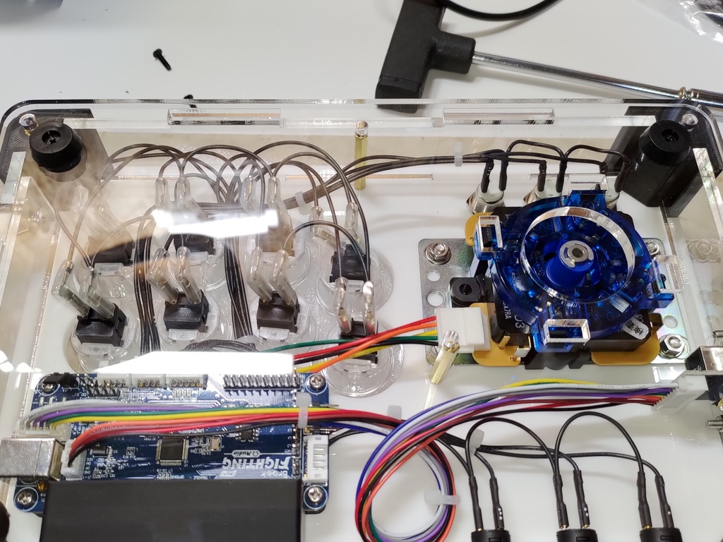 レバーレス兼三和JLF専用薄型(24mmボタン型)コンパクトアケコンケース