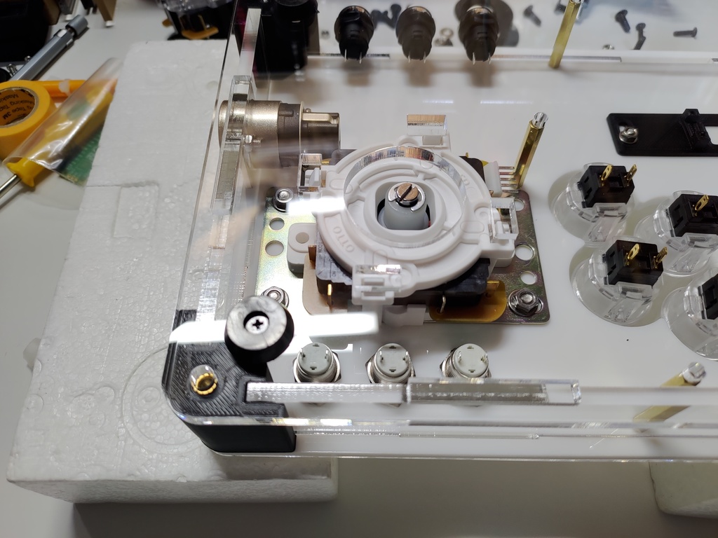 レバーレス兼三和JLF専用薄型(24mmボタン型)コンパクトアケコンケース