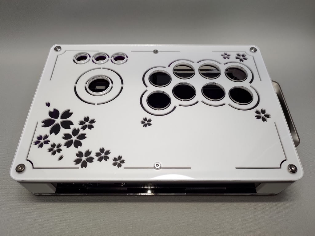 桜)三和JLF専用薄型(24mmボタン型)コンパクトアケコンケース