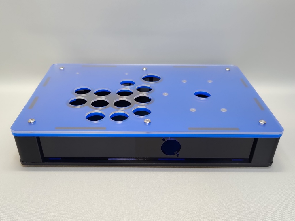 受注生産24mmボタン仕様コンパクトアケコンケース(中サイズ)マウンター付き