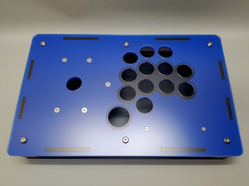 受注生産24mmボタン仕様コンパクトアケコンケース(中サイズ)マウンター付き