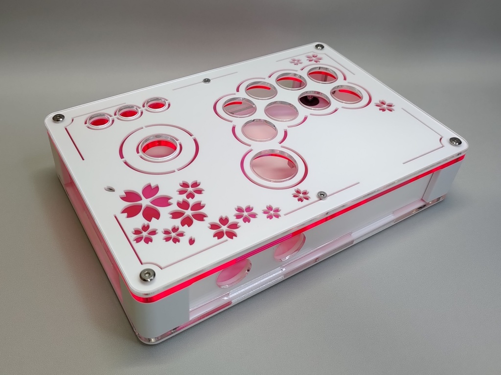 桜/夜桜 24mmボタン型 ゴールデンレバー対応 コンパクト アケコンケース