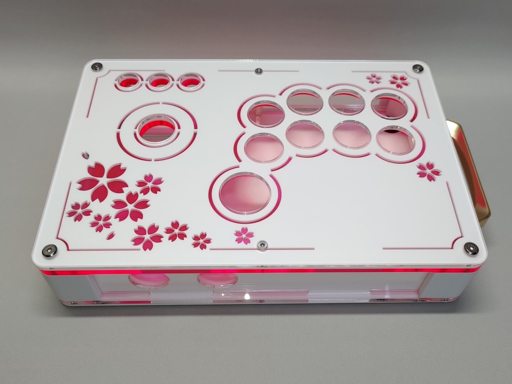 桜/夜桜 24mmボタン型 ゴールデンレバー対応 コンパクト アケコンケース