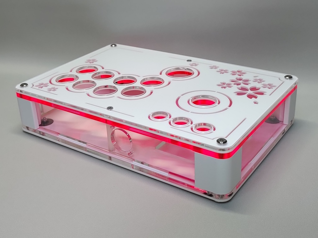 桜/夜桜 24mmボタン型 ゴールデンレバー対応 コンパクト アケコンケース